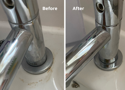Before and after tap descaler review