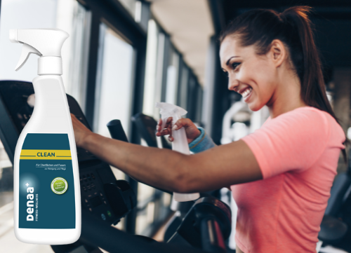 Natural gym cleaner spray