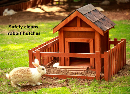 Natural cleaner for rabbit hutches