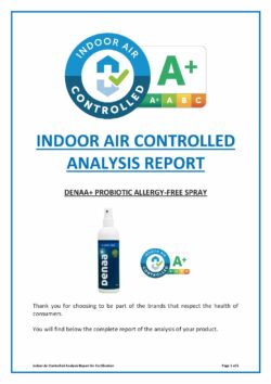 DENAA+ Air Optimiser (Allergy-Free) Spray – A+ Indoor Air Controlled Report