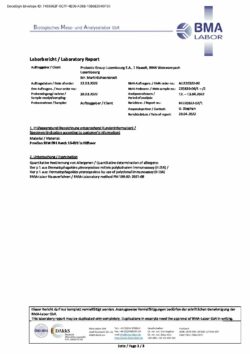 Provilan Air Optimiser in Diffuser - Dust Mite Laboratory Report